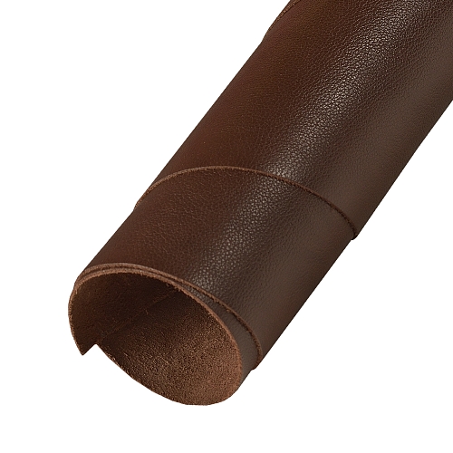 Натуральная кожа Флотер коричневый толщина 1.2 мм. размер 42х30 (А3)