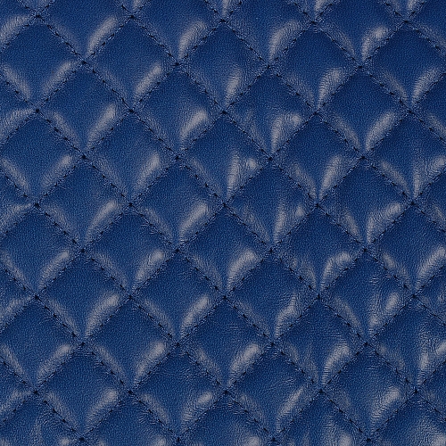 Овчина стёганая синяя