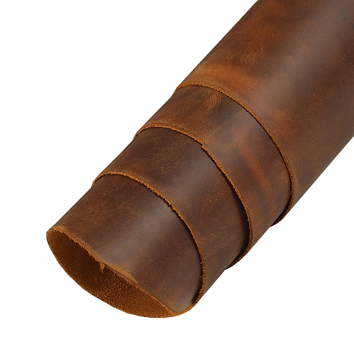 Натуральная кожа Крейзи хорс SIH жёлтый толщина кожи 1.4-1.6 мм.