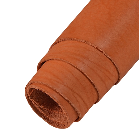 Натуральная кожа Вороток рыжий толщина кожи 3.0-3.5 мм.