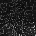Натуральная кожа Крокодил 4 чёрный толщина кожи 1.2-1.4 мм.