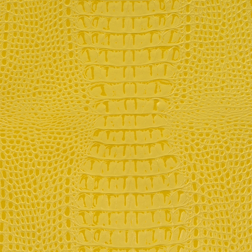 Натуральная кожа Кайман жёлтый толщина кожи 1.2-1.4 мм.